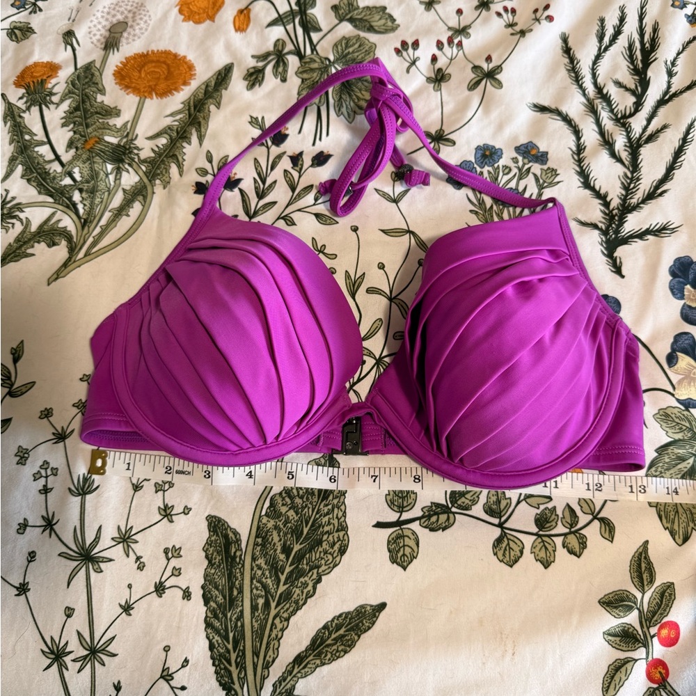 H&M Vibrant Purple Halter Bikini Top - Picture 4 of 5